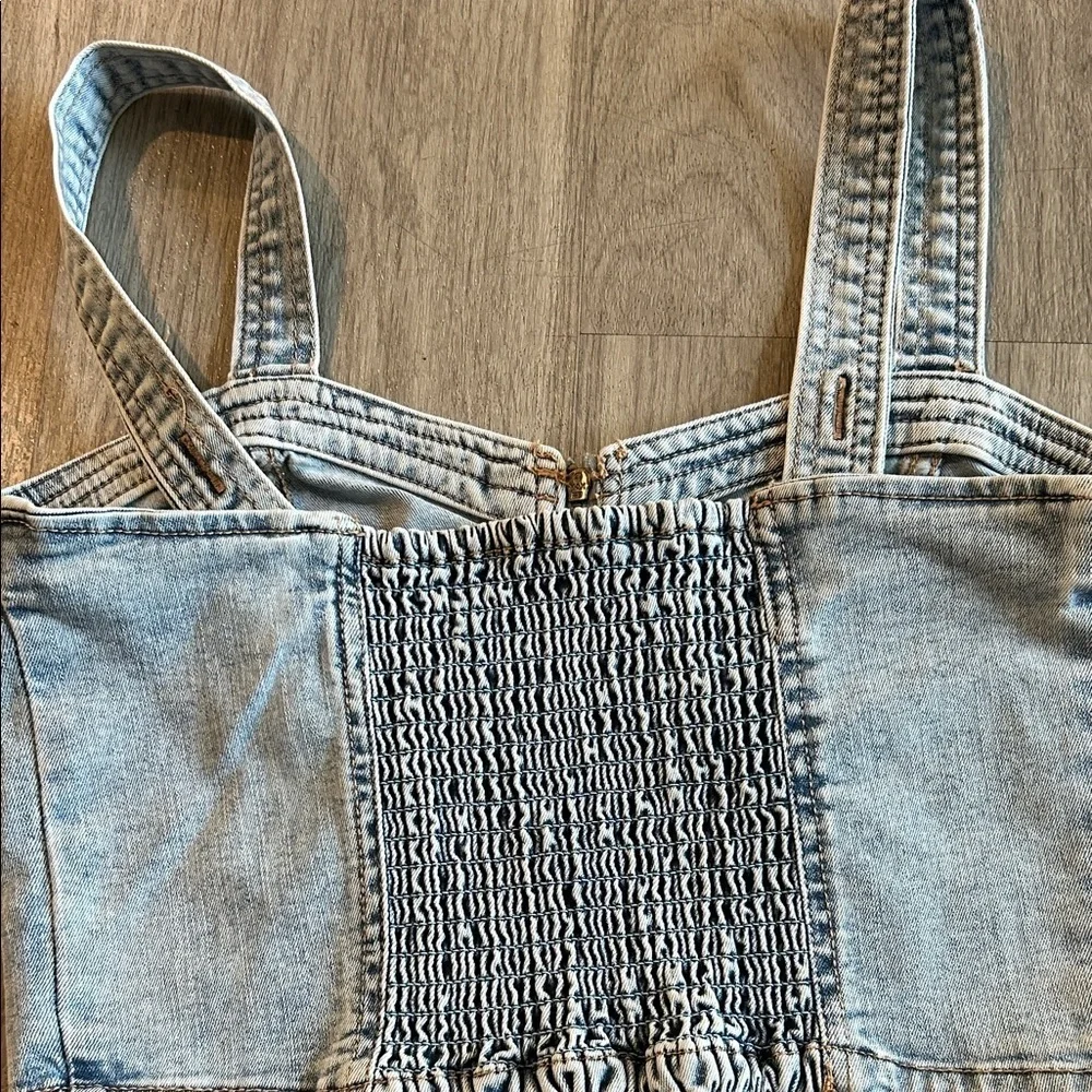 Wild Fable Denim Zip-Front Tank Top - Picture 4 of 7
